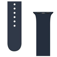 Ilike Siksniņa iLike  Strap APS Silicone Watch Band 8/7/6/5/4/3/2 / SE (41/40 / 38mm) Strap Watchband Dark Blue