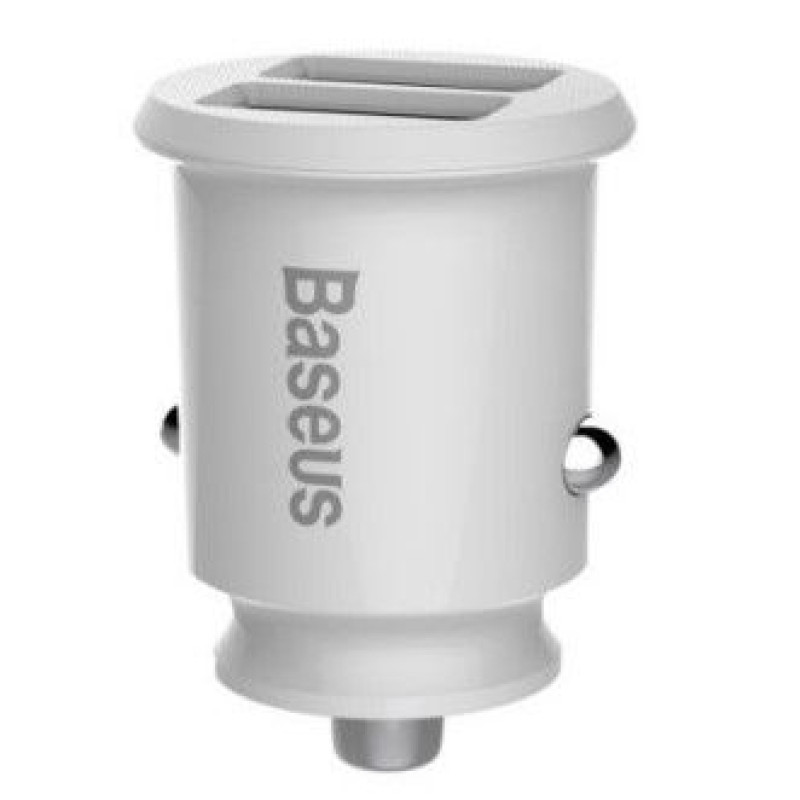 Baseus Auto lādētāji Baseus  rain Car Charger mini car charger 2x USB 3.1A white (CCALL-ML02) White