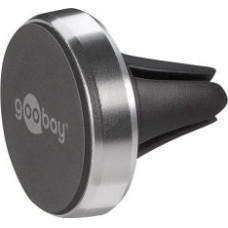 Goobay Auto turētājs Goobay  Magnetic mount Metal Slim Design for smartphones (35mm) 38685  Black/Silver