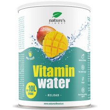 Nature's finest VITAMIN WATER - RELOAD. B grupas vitamīnu, magnija un kalcija pulveris ar ananāsiem, dzēriena pagatavošanai. 200g