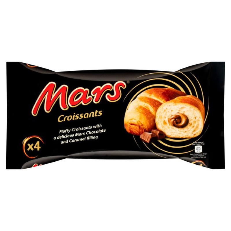 MARS Kruasāni ar karameļu un šokolādes krēmu 192g (4x48g)