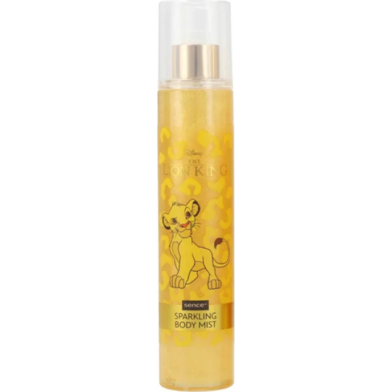 DISNEY Lion King Yellow ķermeņa sprejs ar mirdzumu 250ml