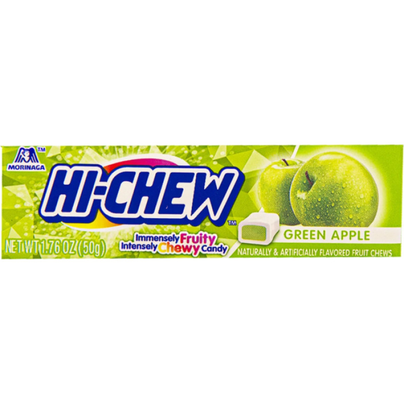 HI-CHEW Green Apple košļājamās konfektes 50g