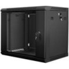 Lanberg Datoru piederumi Lanberg  LANBERG WF01-6409-10B Lanberg wall-mounted rack 19 demounted flat pack 9U/650x450mm black