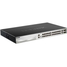 D-Link Serveru  - Citi piederumi D-link  DGS-3130-30TS Switch Managed L2+, Rack mountable, 1 Gbps (RJ-45) ports quantity 24, 10 Gbps (RJ-45) ports quantity 2, SFP+ ports quantity 4, Power supply type Optional redundant