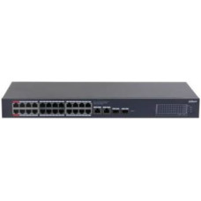 Dahua Nevadāms centrmezgls DAHUA  Switch||CS4228-24GT-375|Type L2|Desktop/pedestal|Rack|375 Watts|DH-CS4228-24GT-375