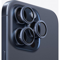 Evelatus Aizsargstikls Evelatus Apple iPhone 15 Pro / 15 Pro Max Camera Lens Protector Armor Blue Titanium