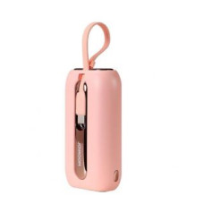 Joyroom Ārējais akumulators Joyroom  Joyroom mini powerbank 10000mAh Colorful Series 22.5W with 2 built-in USB C and Lightning cables pink (JR-L012)