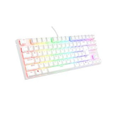 Genesis Datora tastatūra Genesis  THOR 303 TKL Gaming keyboard, RGB LED light, US, White, Wired, Brown Switch