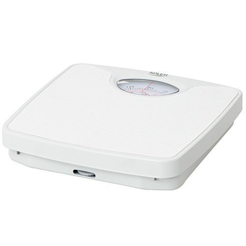Adler Ķermeņa svari Adler  Mechanical bathroom scale AD 8151w Maximum weight (capacity) 130 kg, Accuracy 1000 g, White