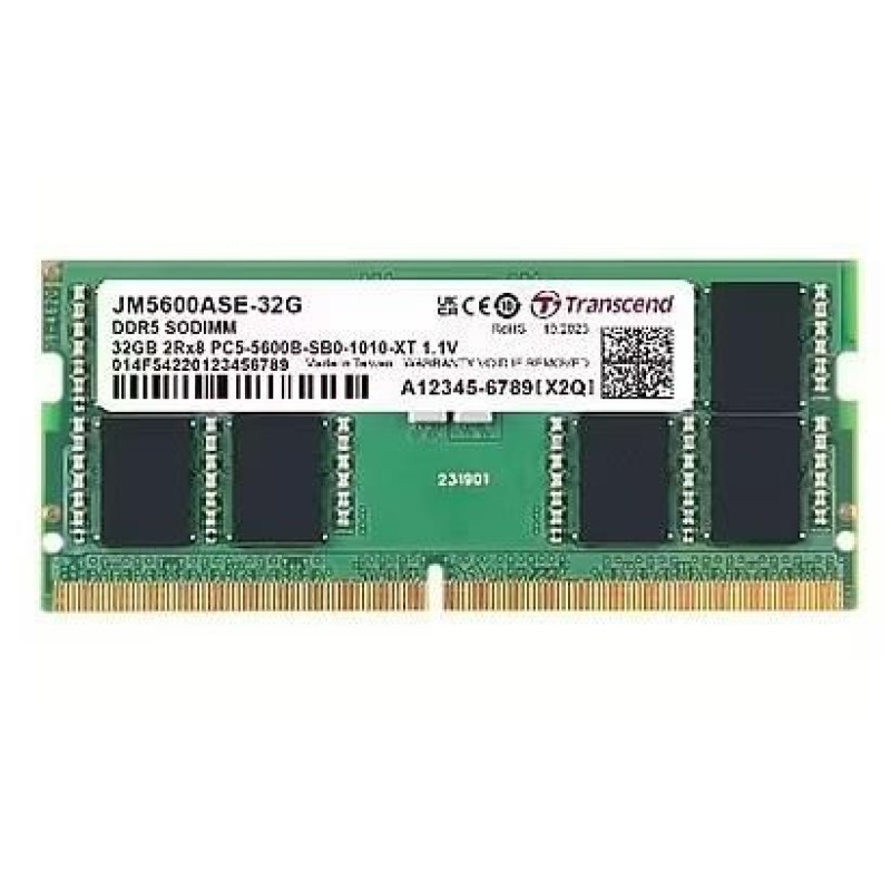 Transcend Operatīv atmiņa DDR4 Transcend  NB MEMORY 32GB DDR5-5600 SO/JM5600ASE-32G