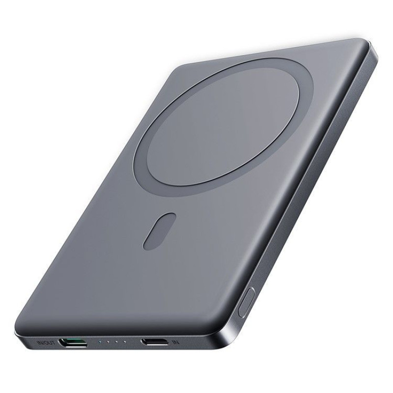 Joyroom Ārējais akumulators Joyroom  20W magnetic wireless power bank 5000mAh Gray