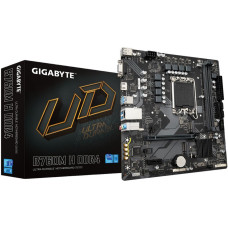Gigabyte Pamatplate Intel procesorsiem Gigabyte  B760M H DDR4 1.0 M/B Processor family Intel, Processor socket LGA1700, DDR4 DIMM, Memory slots 2, Supported hard disk drive interfaces 	SATA, M.2, Number of SATA connectors 4, Chipset Intel B760 Express, Mi