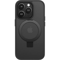 Ilike Aizmugurējais vāciņš iLike Apple iPhone 15 Pro Kickstand Case with MagSafe Black