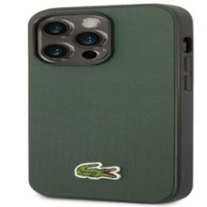 Lacoste Aizmugurējais vāciņš Lacoste Apple iPhone 14 Pro Iconic Petit Pique Logo Case Dark Green