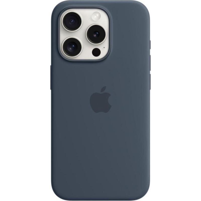 Apple Aizmugurējais vāciņš Apple - iPhone 15 Pro Silicone Case with MagSafe - Storm Blue