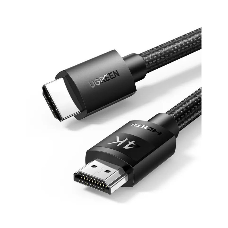 Ugreen Kabelis Ugreen  4K HDMI Cable Male to Male Braided 5m Black