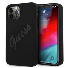Guess Aizmugurējais vāciņš Guess Apple iPhone 12 Pro Max 6.7 hardcase Script Vintage Black