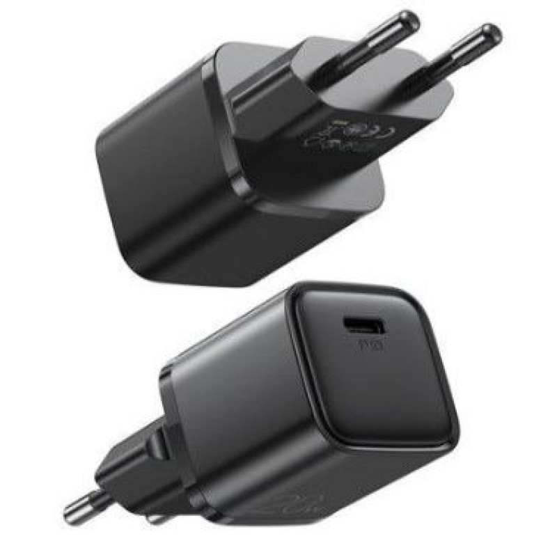 Joyroom Adapteris Joyroom  Fast wall charger USB Type C 20W Power Delivery Quick Charge 3.0 AFC black (L-P202 Black