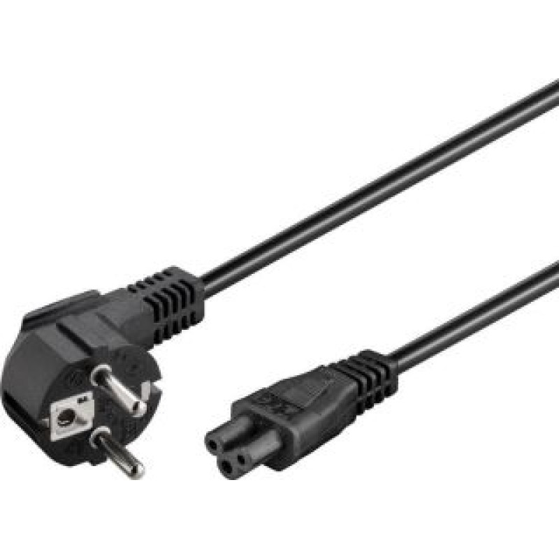 Goobay Kabelis Goobay  Power supply cord (CEE/7/7 to mickey), angled 68004 1.8 m, Black