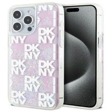 Dkny Aizmugurējais vāciņš DKNY Apple iPhone 15 Pro Max 6.7 hardcase Liquid Glitter Multilogo Pink