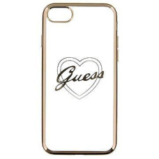 Guess Aizmugurējais vāciņš Guess Apple iPhone 7/8 Apple Heart TPU Case Gold