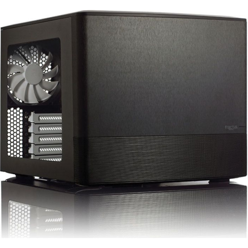 Fractal Design Datoru korpusi Fractal Design  NODE 804 Side window, 2 - USB 3.0Audio in/outPower button with LED (white)HDD activity LED (white), Black, Micro ATX, Power supply included No