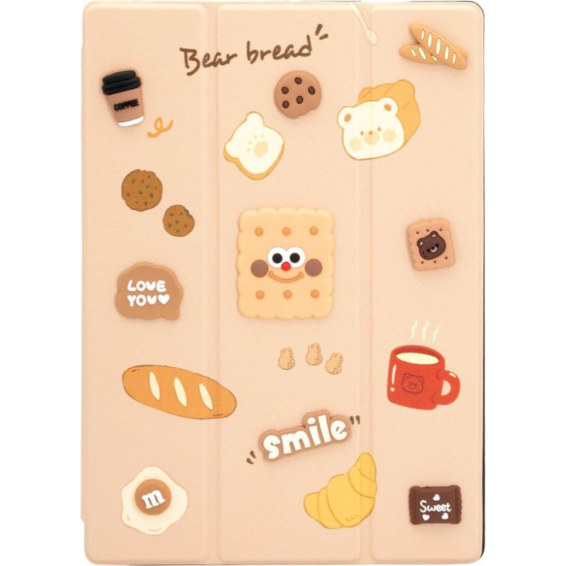 Ilike Maciņš grāmata iLike  iPad 10.2 / 10.5 Tablet Case Design Beige