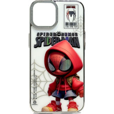Ilike Aizmugurējais vāciņš iLike Apple iPhone 14 PC Silicone Case Spider Sense White Red
