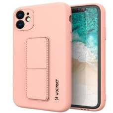 Wozinsky Aizmugurējais vāciņš Wozinsky Apple iPhone 12 Kickstand Case silicone case with stand Pink