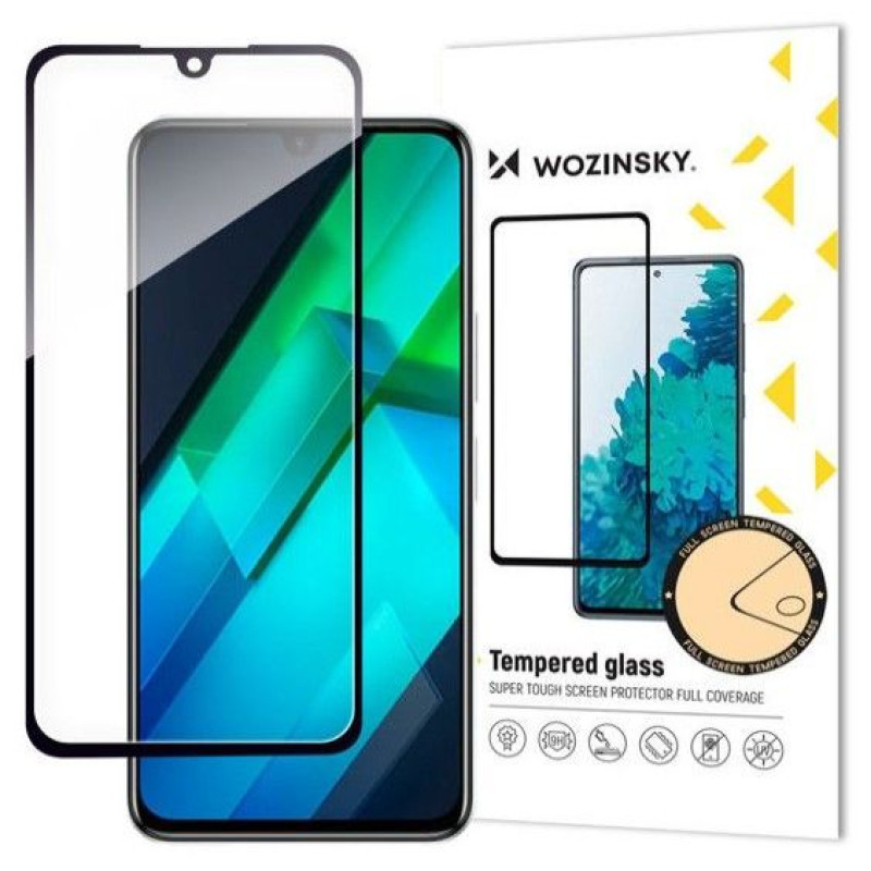 Wozinsky Aizsargstikls Wozinsky - Infinix Note 12 G96 Full Screen Protector Full Glue Tempered Glass Black