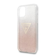 Guess Aizmugurējais vāciņš Guess Apple iPhone 11 Pro Solid Glitter Cover Pink
