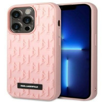 Karl Lagerfeld Aizmugurējais vāciņš Karl Lagerfeld - iPhone 14 Pro Max 6.7 hardcase 3D Monogram Pink