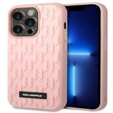 Karl Lagerfeld Aizmugurējais vāciņš Karl Lagerfeld - iPhone 14 Pro Max 6.7 hardcase 3D Monogram Pink