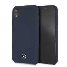 Mercedes-Benz Aizmugurējais vāciņš Mercedes-Benz Apple iPhone XR Liquid Silicone Case Navy