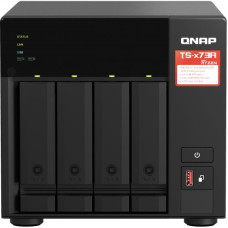 Qnap Zibatmiņa QNAP  4-Bay QTS and QuTS hero NAS TS-473A-8G Up to 4 HDD/SSD Hot-Swap, Ryzen V1500B Quad-Core, Processor frequency 2.2 GHz, 8 GB, DDR4, 2x2.5GbE, 3xUSB Type A 3.2 Gen 2, 1xUSB Type C 3.2 Gen 1, 2xPCIe, 2xM.2 2280 PCIe Gen3 x1 slots