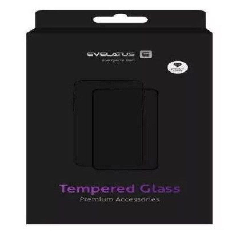 Evelatus Aizsargstikls Evelatus Xiaomi Redmi Note 13 Pro 5G 2.5D Full Cover Japan Glue Glass Anti-Static Black