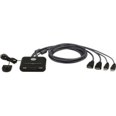 Aten Serveru  - Citi piederumi Aten  2-Port USB FHD HDMI Cable KVM Switch  CS22HF