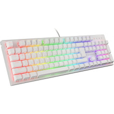 Genesis Datora tastatūra Genesis  THOR 303 Gaming keyboard, RGB LED light, US, White, Wired, Brown Switch