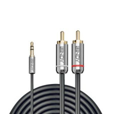 Lindy Kabelis LINDY  CABLE AUDIO 3.5MM TO PHONO 2M/CROMO 35334