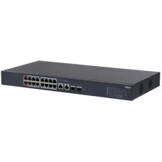 Dahua Nevadāms centrmezgls DAHUA  Switch||CS4218-16ET-240|Type L2|Desktop/pedestal|16x10Base-T / 100Base-TX|PoE ports 16|DH-CS4218-16ET-240