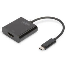 Digitus Parveidotājs Digitus  USB Type-C to HDMI Adapter DA-70852 0.15 m, Black, USB Type-C