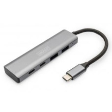 Digitus Kabelis Digitus  USB-C 4 Port HUB 2x USB-A + 2x USB-C Gen2 DA-70245