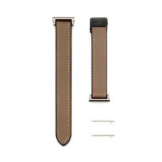 Connect Siksniņa Connect  20mm Silicone Leather Watch Strap with Magnetic Wine Red