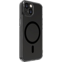 Evelatus Aizmugurējais vāciņš Evelatus Apple iPhone 15 Clear Case With MagSafe and Camera Protection Transparent Black