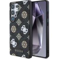 Guess Aizmugurējais vāciņš Guess Samsung Galaxy S25 Ultra Etui 4G Printed Colored Peony Pattern MagSafe Black