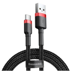 Baseus Kabelis Baseus  CABLE USB TO USB-C 1M/RED/BLACK CATKLF-B91