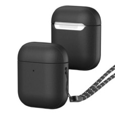Dux Ducis Maciņš austiņām Dux Ducis Apple Plen case for AirPods 2 / AirPods 1 headphone case Black
