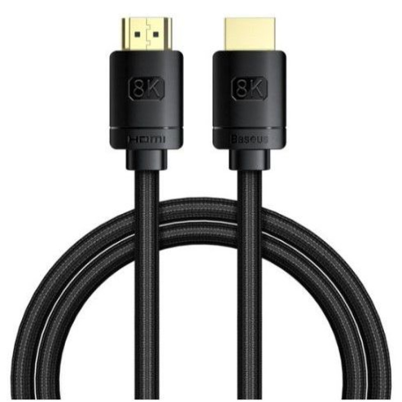 Baseus Kabelis Baseus  High Definition Series HDMI 8K to HDMI 8K Adapter Cable 1.5m Black