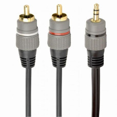 Gembird Kabelis Gembird  CABLE AUDIO 3.5MM TO 2RCA 2.5M/GOLD CCA-352-2.5M